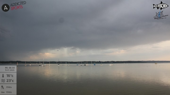 Archiv Foto Webcam Blick von Ammerland über den Starnberger See