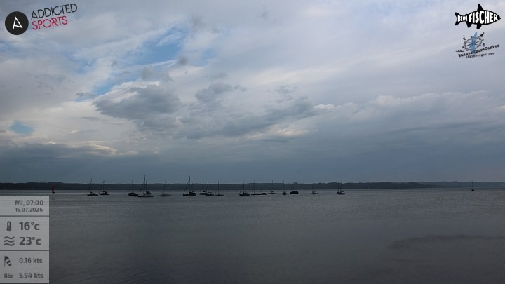 Archiv Foto Webcam Blick von Ammerland über den Starnberger See