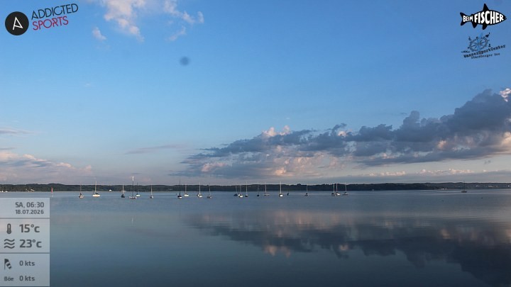 Archiv Foto Webcam Blick von Ammerland über den Starnberger See