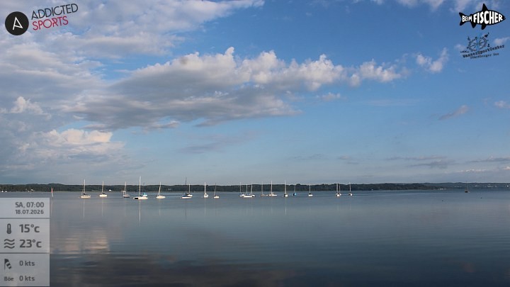 Archiv Foto Webcam Blick von Ammerland über den Starnberger See