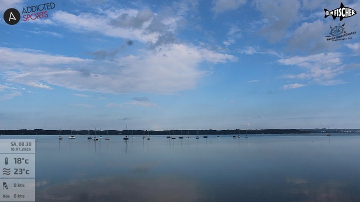 Archiv Foto Webcam Blick von Ammerland über den Starnberger See