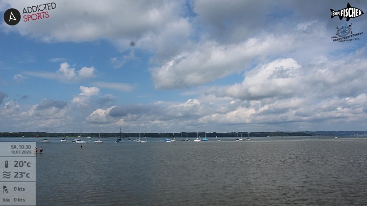 Archiv Foto Webcam Blick von Ammerland über den Starnberger See