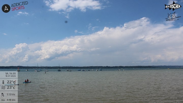 Archiv Foto Webcam Blick von Ammerland über den Starnberger See