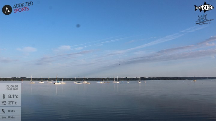 Archiv Foto Webcam Blick von Ammerland über den Starnberger See