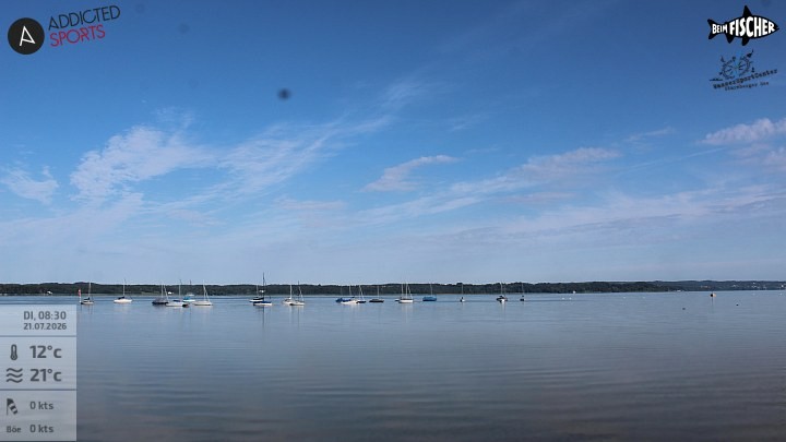 Archiv Foto Webcam Blick von Ammerland über den Starnberger See