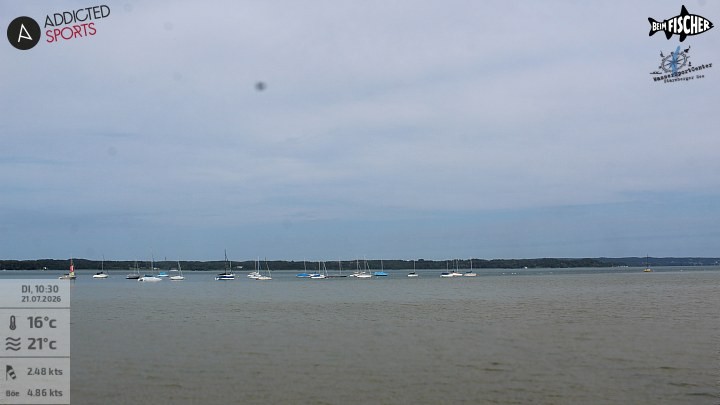 Archiv Foto Webcam Blick von Ammerland über den Starnberger See