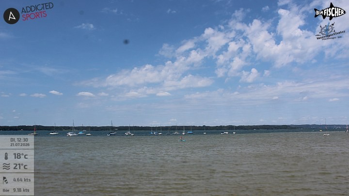 Archiv Foto Webcam Blick von Ammerland über den Starnberger See