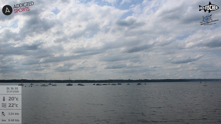 Archiv Foto Webcam Blick von Ammerland über den Starnberger See