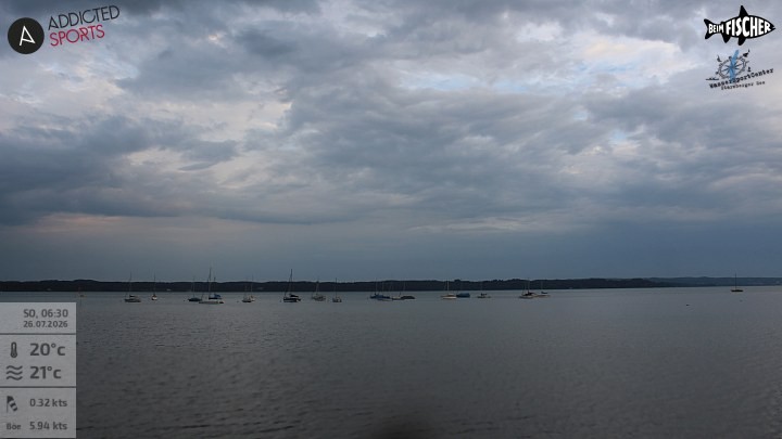 Archiv Foto Webcam Blick von Ammerland über den Starnberger See