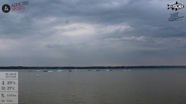 Archiv Foto Webcam Blick von Ammerland über den Starnberger See