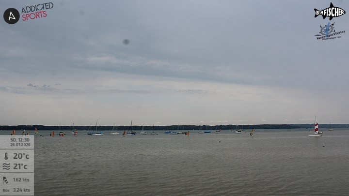 Archiv Foto Webcam Blick von Ammerland über den Starnberger See