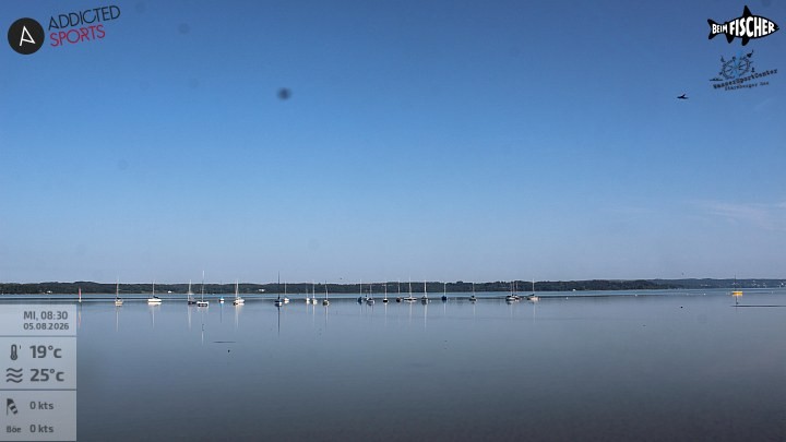 Archiv Foto Webcam Blick von Ammerland über den Starnberger See