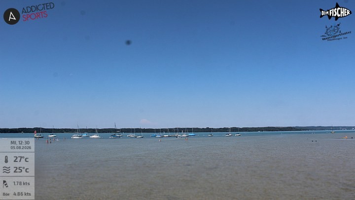 Archiv Foto Webcam Blick von Ammerland über den Starnberger See