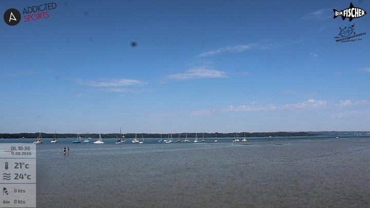 Archiv Foto Webcam Blick von Ammerland über den Starnberger See
