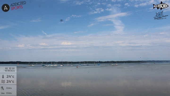 Archiv Foto Webcam Blick von Ammerland über den Starnberger See