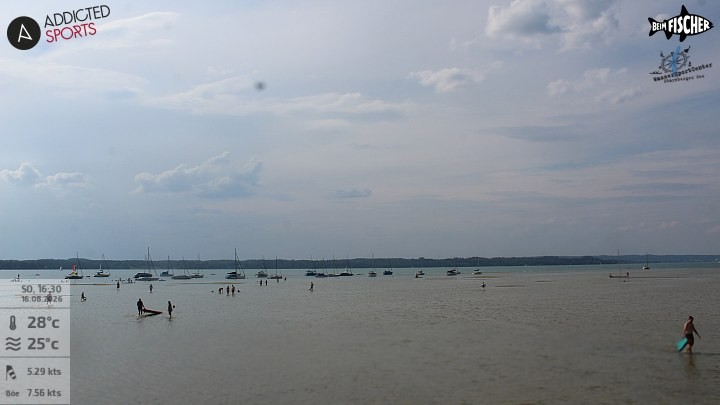 Archiv Foto Webcam Blick von Ammerland über den Starnberger See