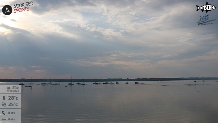 Archiv Foto Webcam Blick von Ammerland über den Starnberger See