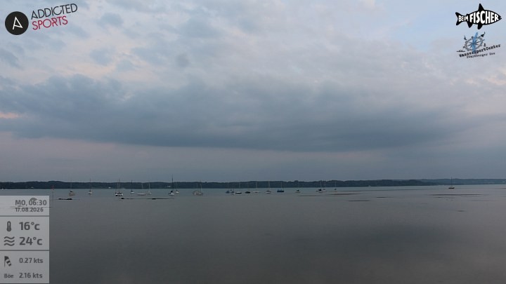 Archiv Foto Webcam Blick von Ammerland über den Starnberger See