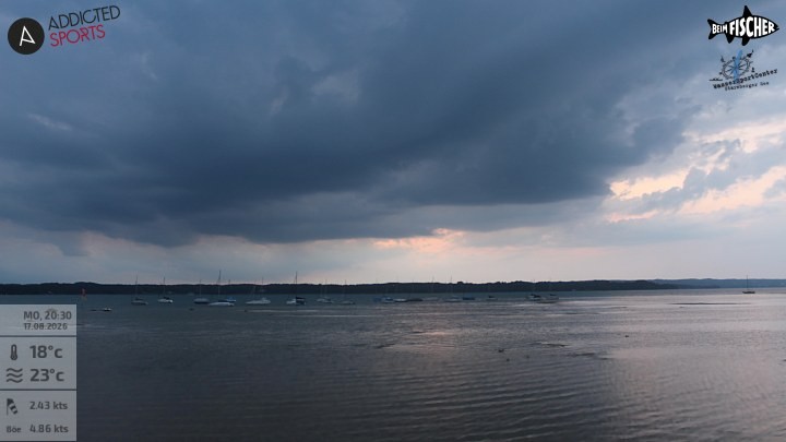 Archiv Foto Webcam Blick von Ammerland über den Starnberger See