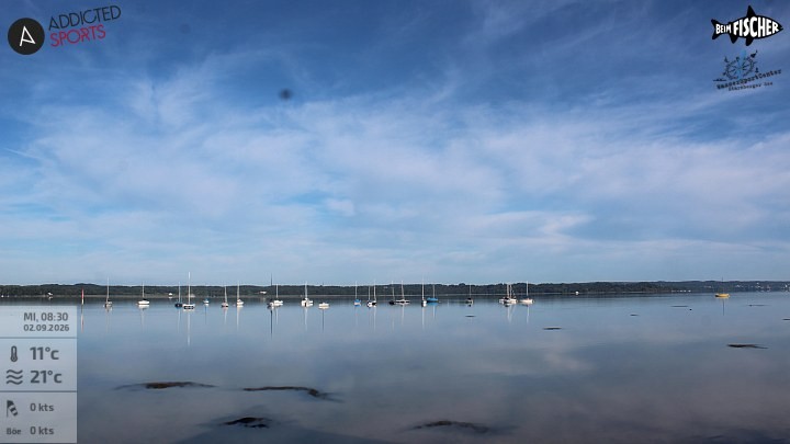 Archiv Foto Webcam Blick von Ammerland über den Starnberger See