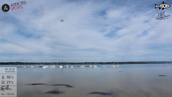 Archiv Foto Webcam Blick von Ammerland über den Starnberger See