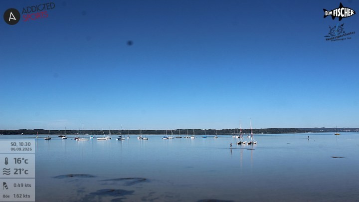 Archiv Foto Webcam Blick von Ammerland über den Starnberger See
