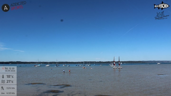 Archiv Foto Webcam Blick von Ammerland über den Starnberger See