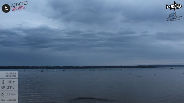 Archiv Foto Webcam Blick von Ammerland über den Starnberger See