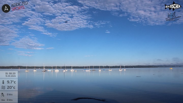 Archiv Foto Webcam Blick von Ammerland über den Starnberger See