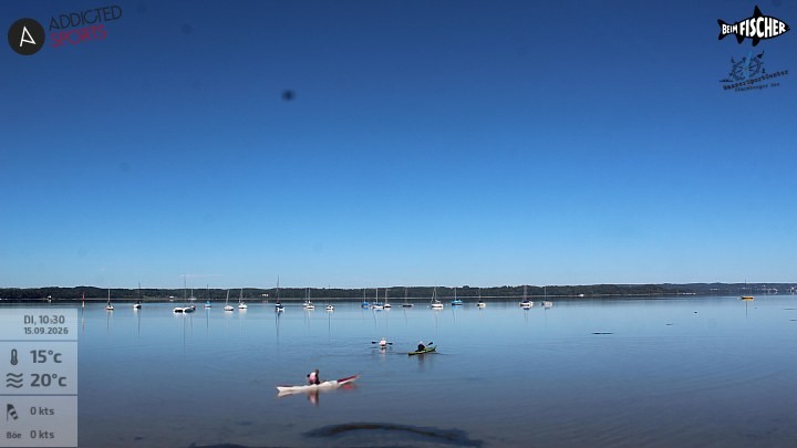 Archiv Foto Webcam Blick von Ammerland über den Starnberger See
