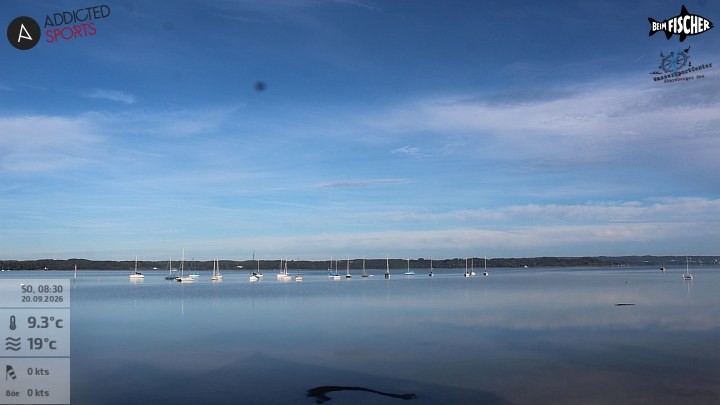 Archiv Foto Webcam Blick von Ammerland über den Starnberger See