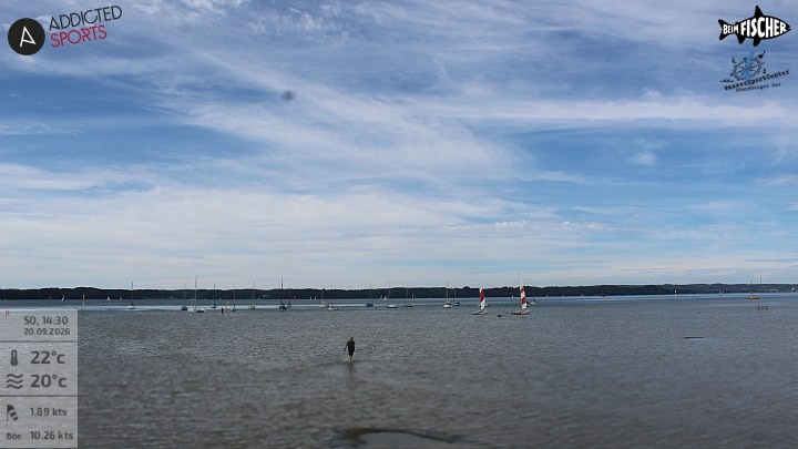 Archiv Foto Webcam Blick von Ammerland über den Starnberger See