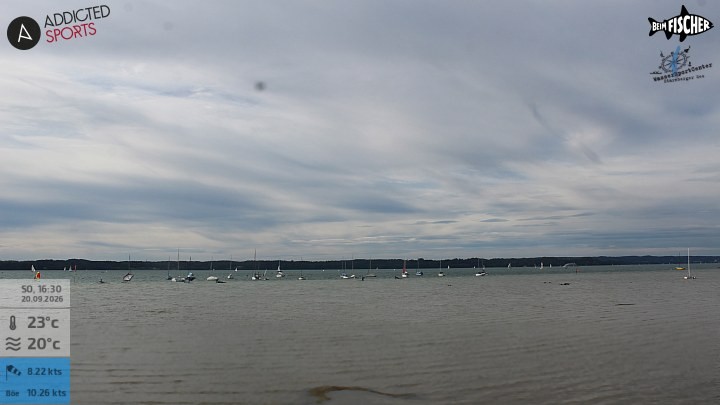 Archiv Foto Webcam Blick von Ammerland über den Starnberger See