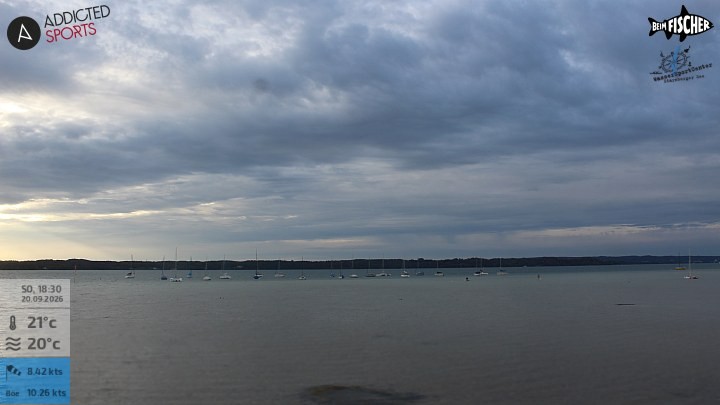 Archiv Foto Webcam Blick von Ammerland über den Starnberger See