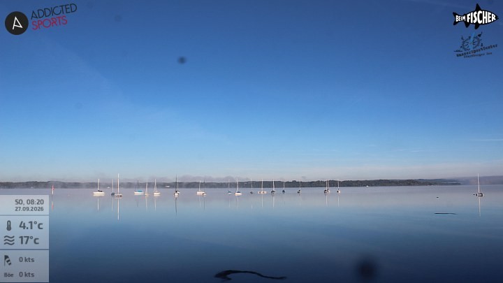 Archiv Foto Webcam Blick von Ammerland über den Starnberger See