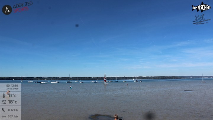 Archiv Foto Webcam Blick von Ammerland über den Starnberger See