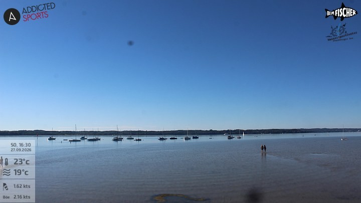 Archiv Foto Webcam Blick von Ammerland über den Starnberger See