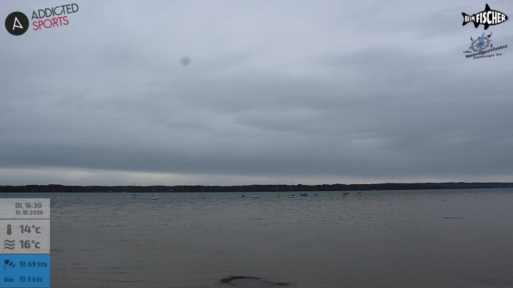 Archiv Foto Webcam Blick von Ammerland über den Starnberger See