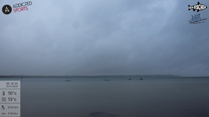 Archiv Foto Webcam Blick von Ammerland über den Starnberger See
