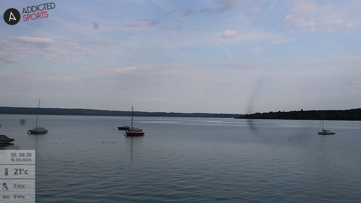 Archiv Foto Webcam Herrsching: Ammersee