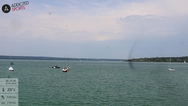 Archiv Foto Webcam Herrsching: Ammersee