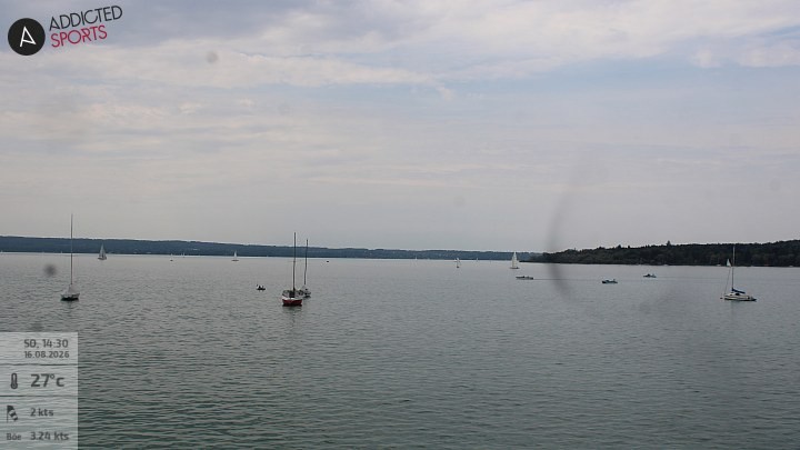 Archiv Foto Webcam Herrsching: Ammersee
