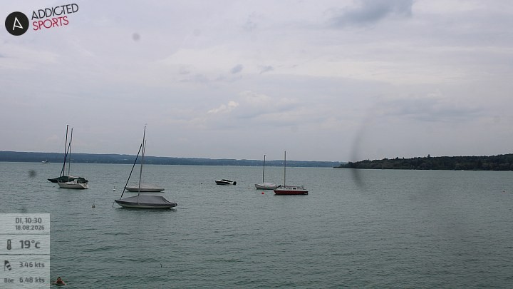 Archiv Foto Webcam Herrsching: Ammersee