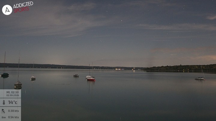Archiv Foto Webcam Herrsching: Ammersee