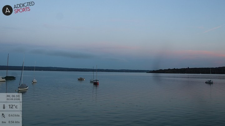 Archiv Foto Webcam Herrsching: Ammersee