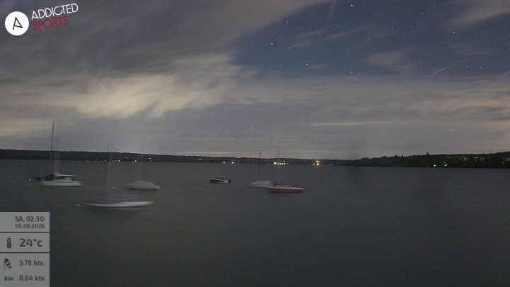 Archiv Foto Webcam Herrsching: Ammersee