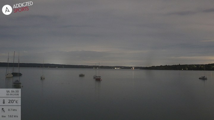 Archiv Foto Webcam Herrsching: Ammersee