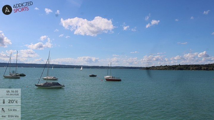 Archiv Foto Webcam Herrsching: Ammersee