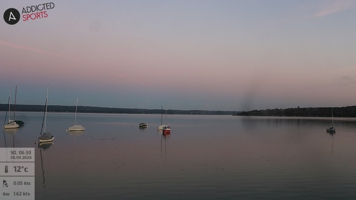 Archiv Foto Webcam Herrsching: Ammersee