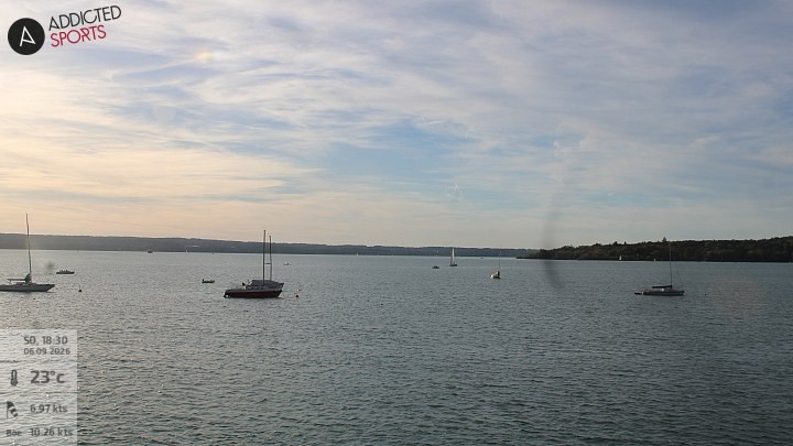 Archiv Foto Webcam Herrsching: Ammersee